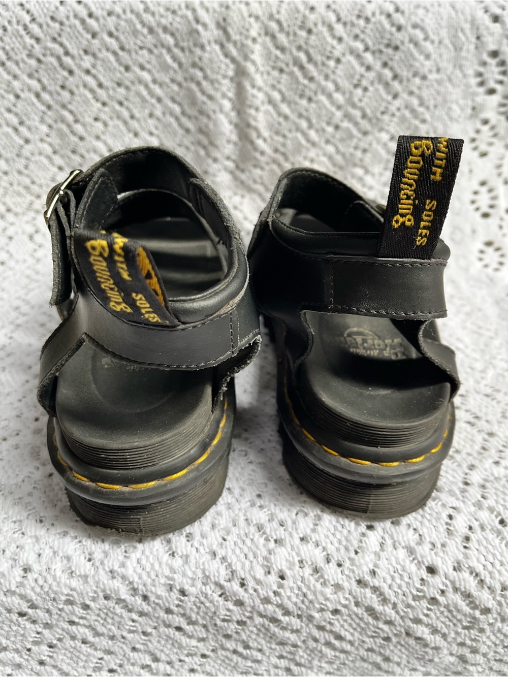 Women’s Dr. Martens Blaire Black Leather Fisherman Sandals Doc Martens - Picture 3 of 8